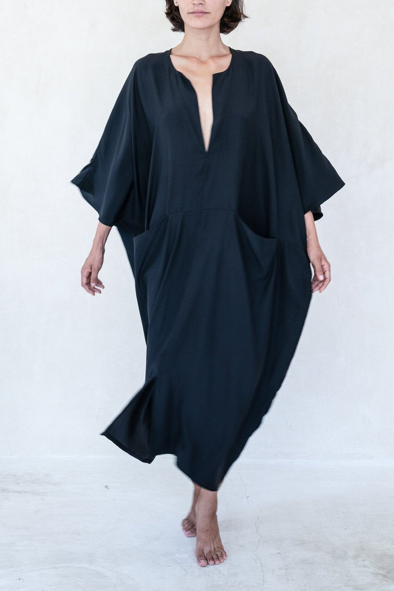 Dark Moon Sanctuary Peace Silk Kaftan - YEVA WORLD