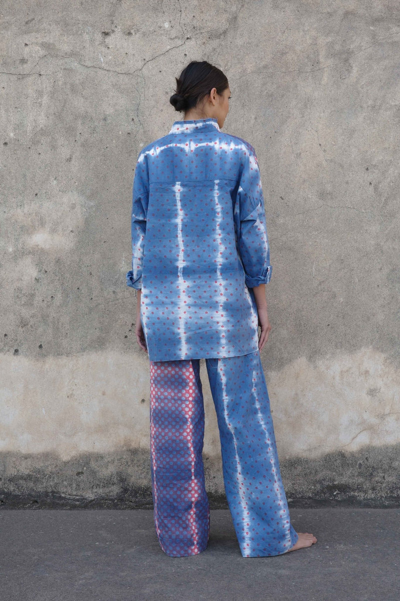 Dots Block Printed Cotton Set - YEVA WORLD