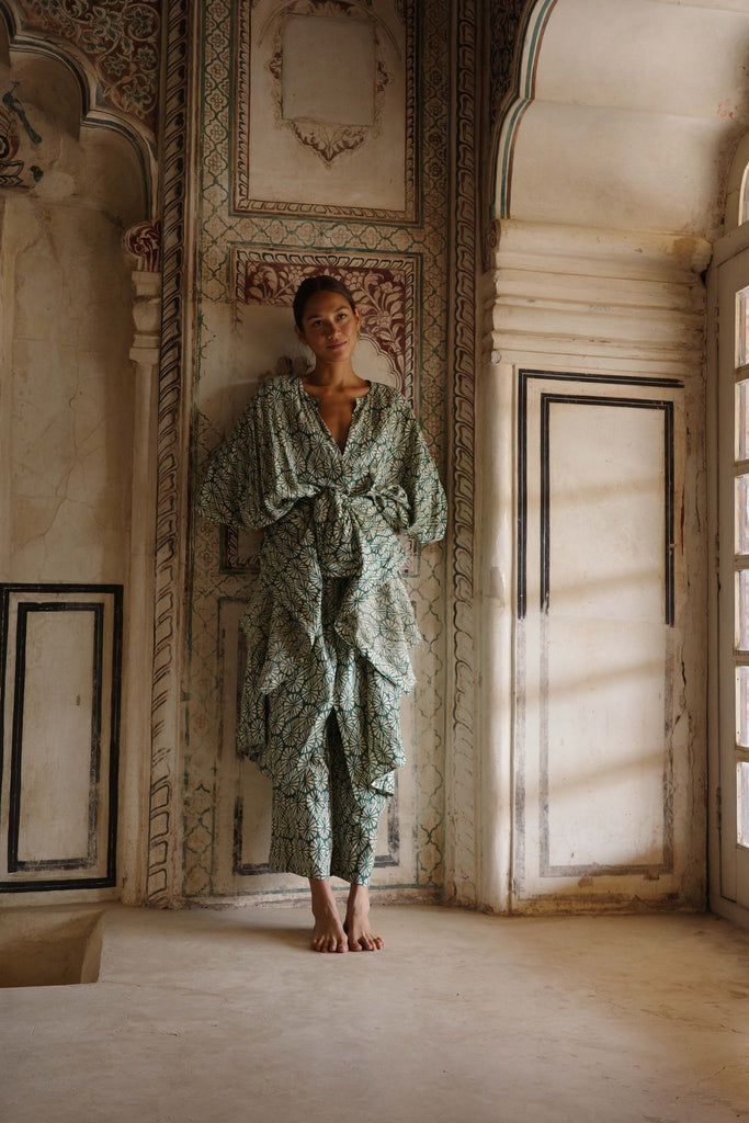 Ha Peace Silk Sanctuary Kaftan - YEVA WORLD