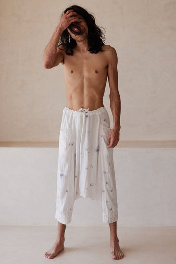 Hand Dyed Mandarin Pants - YEVA WORLD