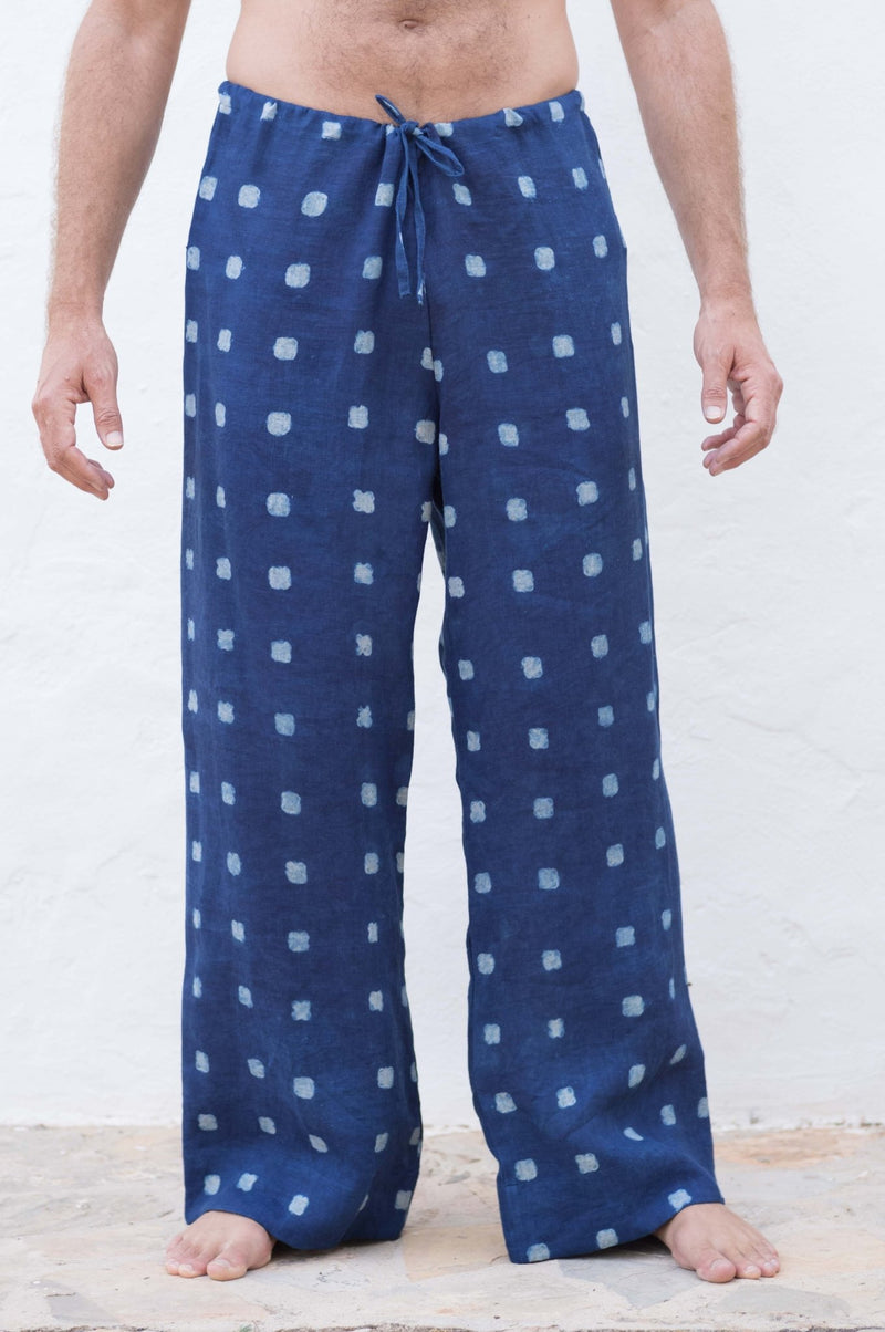 Indigo Mud - Print Linen Set - YEVA WORLD