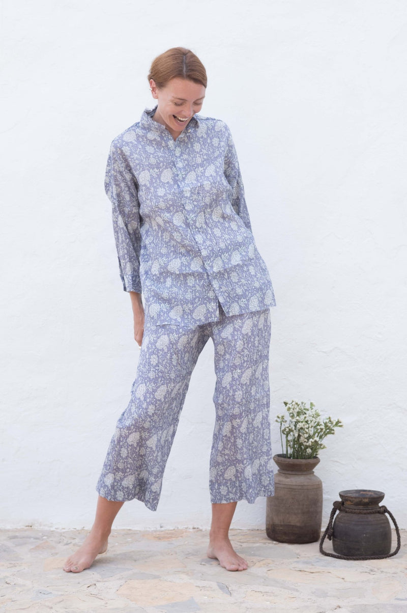 Lavender Plissé Cotton Set - YEVA WORLD