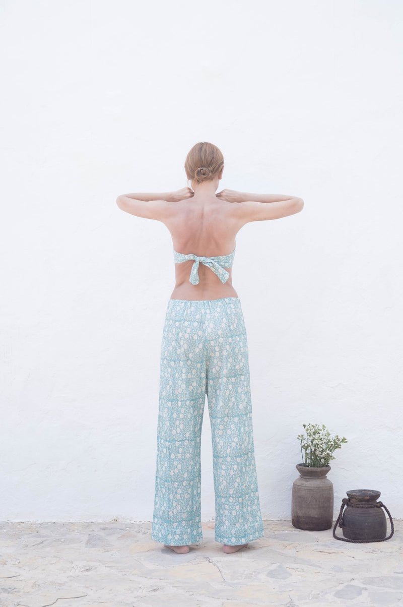 Ocean Plissé Cotton Set - YEVA WORLD