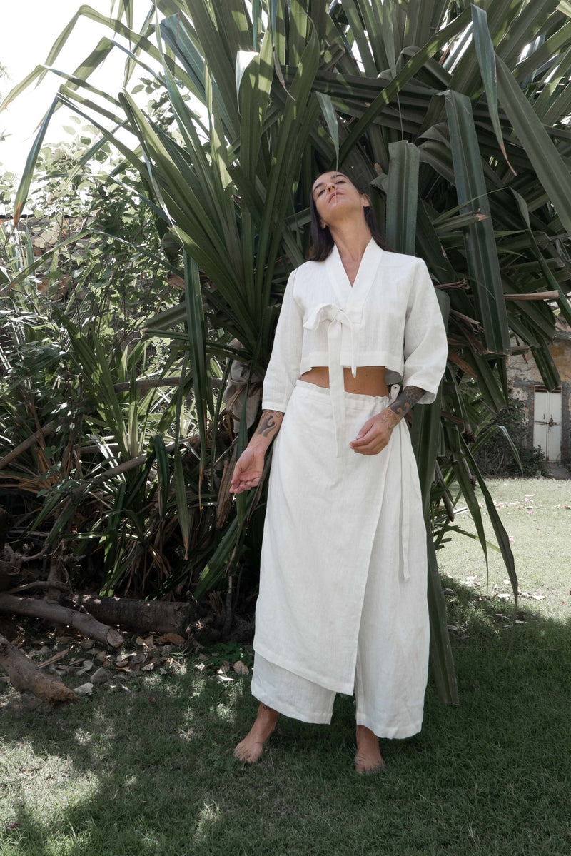 Organic Linen Sohum Set - YEVA WORLD