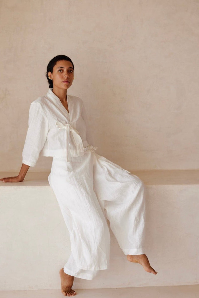 Organic Linen Sohum Set - YEVA WORLD